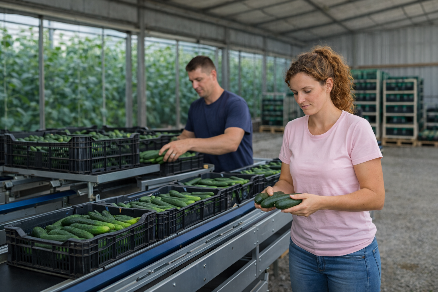 Сортировка и упаковка овощей